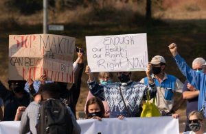 Landfill site protest2